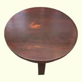 Art Deco coffee table, mahogany pedestal table