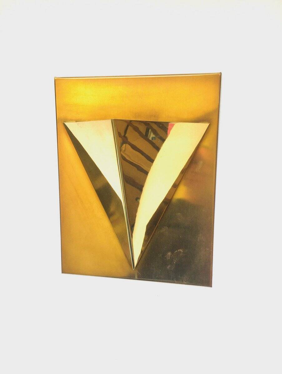 Postmodern Brass Wall Lamp Sconce from Liro, Belgium, 1980s
