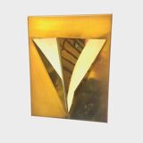 Postmodern Brass Wall Lamp Sconce from Liro, Belgium, 1980s