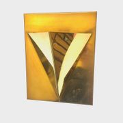 Postmodern Brass Wall Lamp Sconce from Liro, Belgium, 1980s