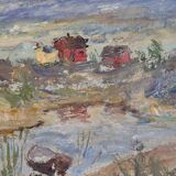 "Serene landscape" – F. Lodin