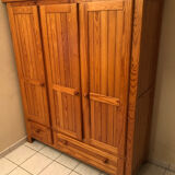 Solid pine wardrobe