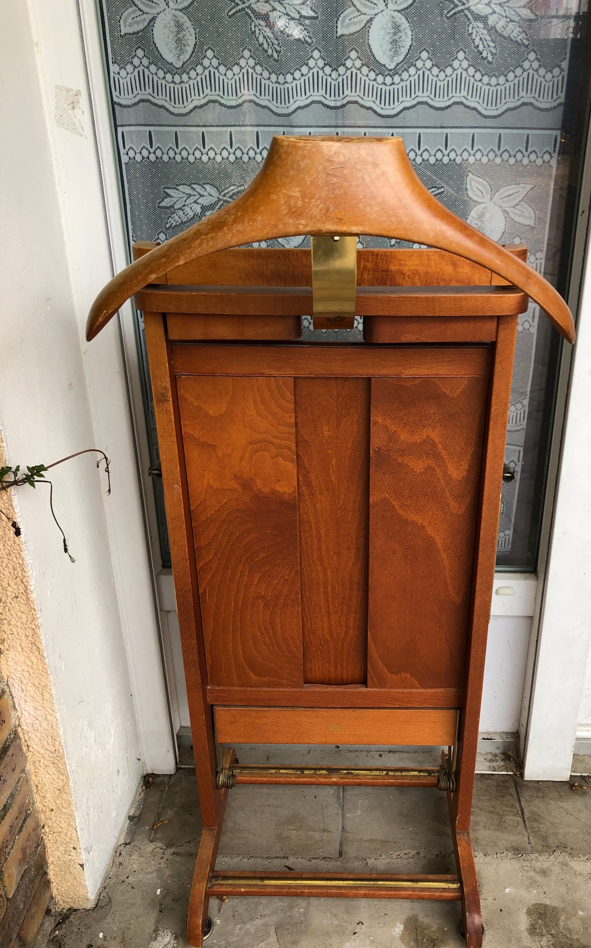 Old wooden night valet