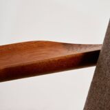 Restored teak armchair by Arne Vodder for Glostrup Møbelfabrik