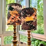 Lampe Fat Lava en forme de pagode Space Age avec glaçure verte dégradée