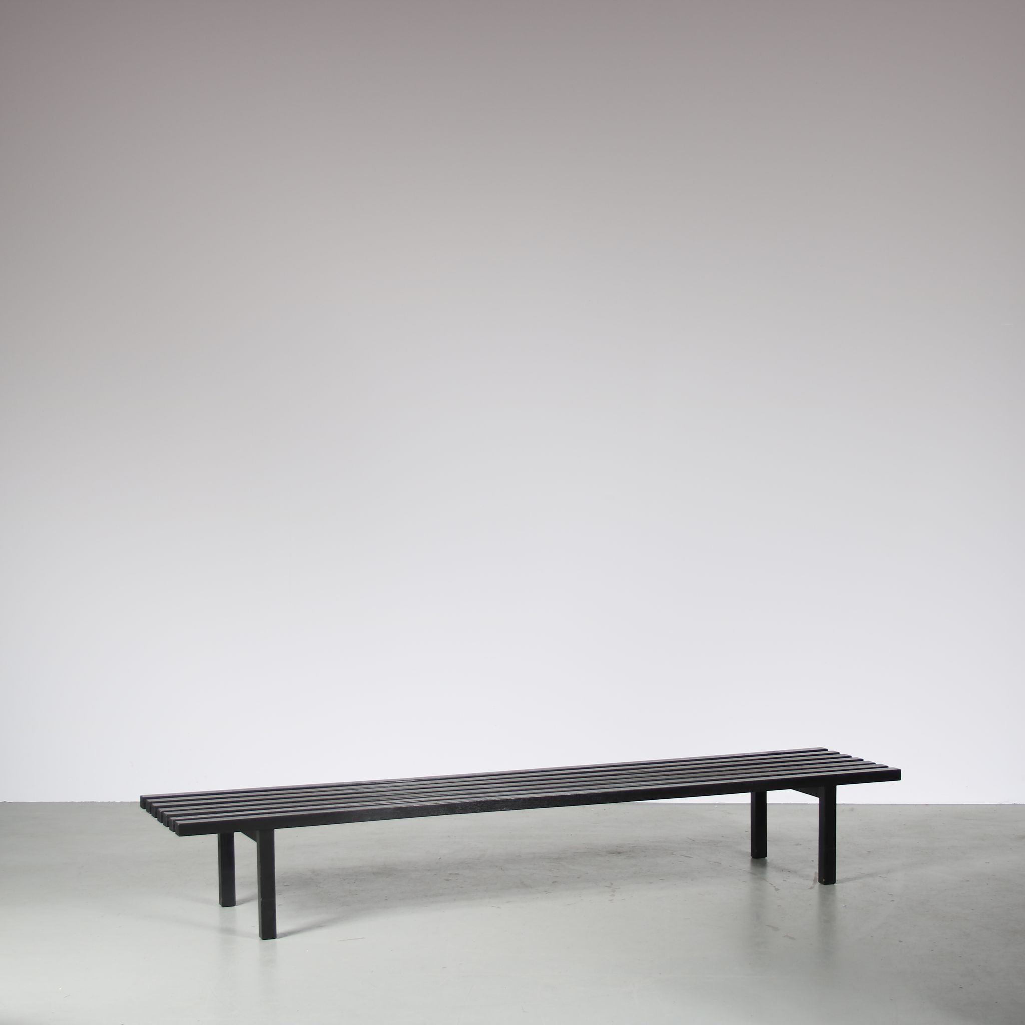 1970s Slatted bench by Gijs Bakker and Wim Wilson for Castelijn, Netherlands