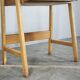 1960s Czech Oak Side Table with Integrated Storage Drawer
