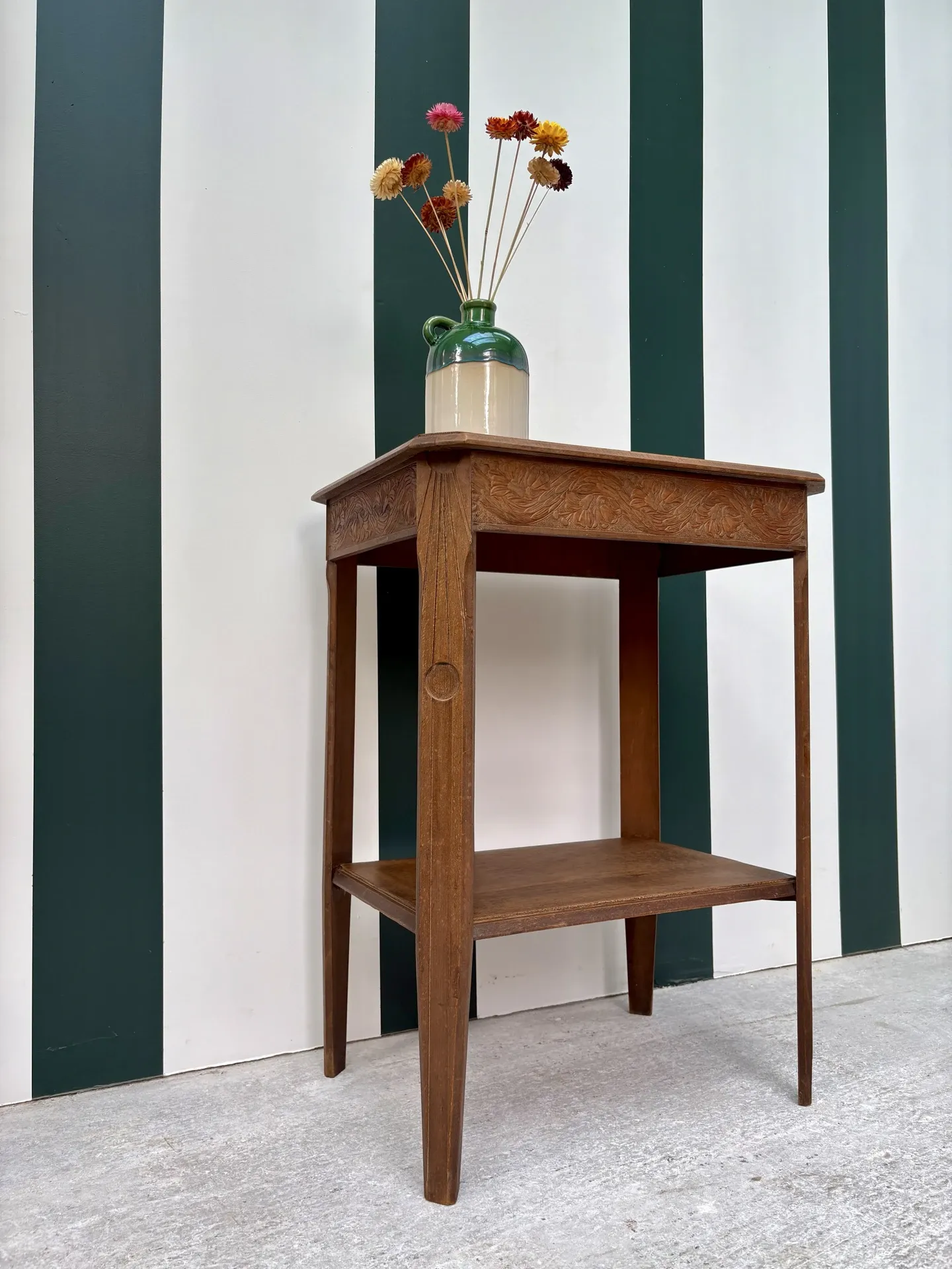Art Deco side table in wood