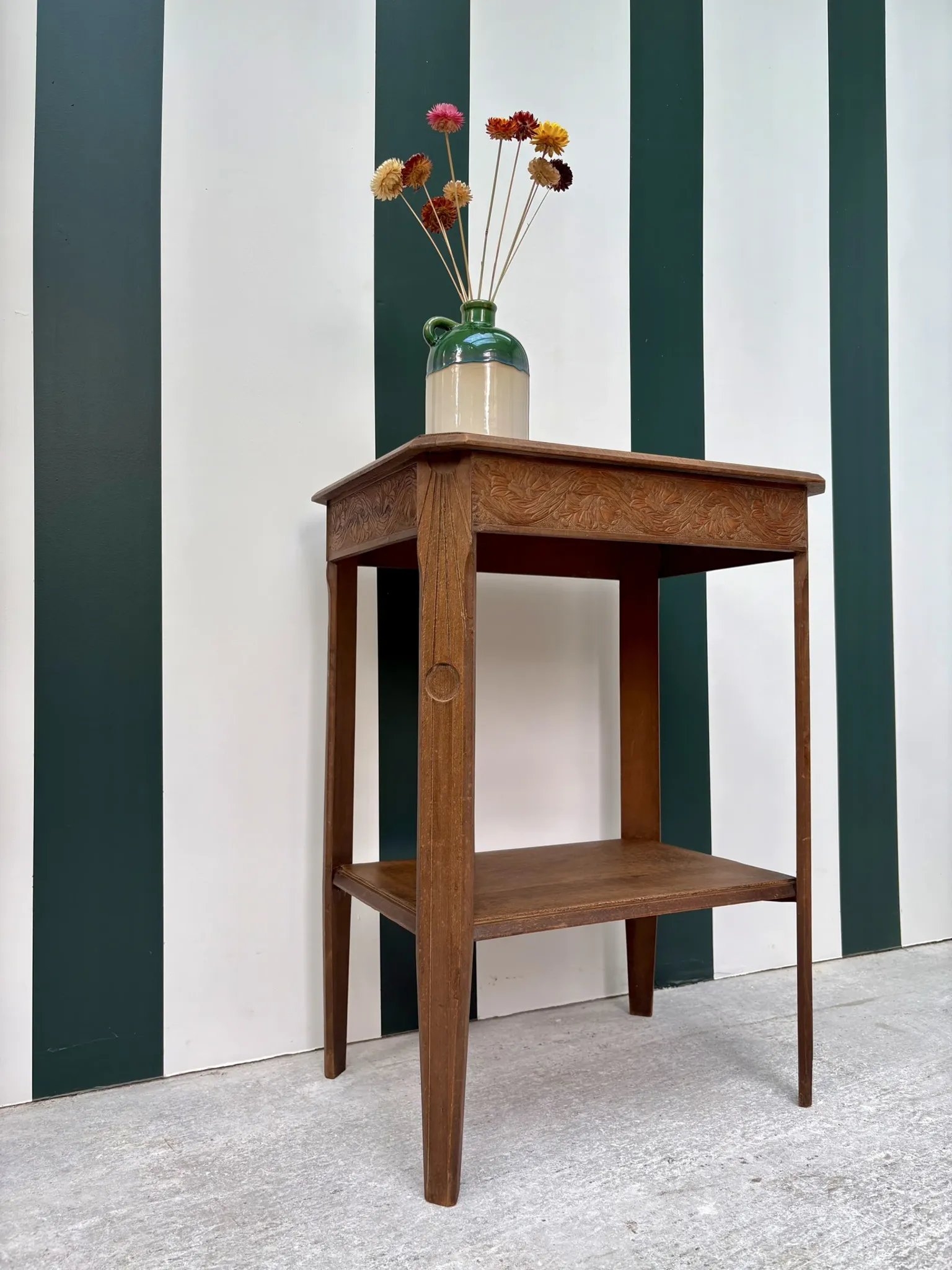 Art Deco side table in wood
