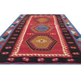 Vintage anatolian kilim rug handmade turkish wool rug- 75x130cm