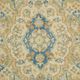 Sky Blue Hand Knotted Antique Vintage Persian Tabriz Rug, 293x407 Cm