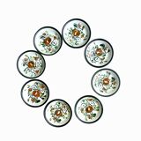 Set of 8 Boch La Louvière soup plates - Argenteuil series