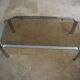 Chrome coffee table and smoked glass