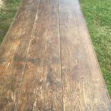 Farmhouse table in pine and beech