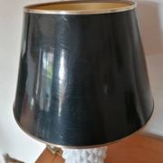 Lampe ananas vintage céramique blanche et doré
