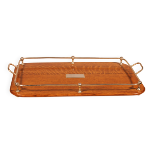 Plateau en métal argenté