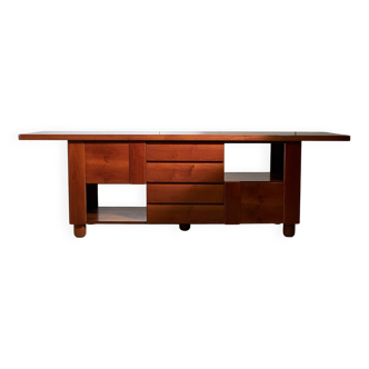 Italian Walnut Sideboard, Mobil Girgi, 1970s