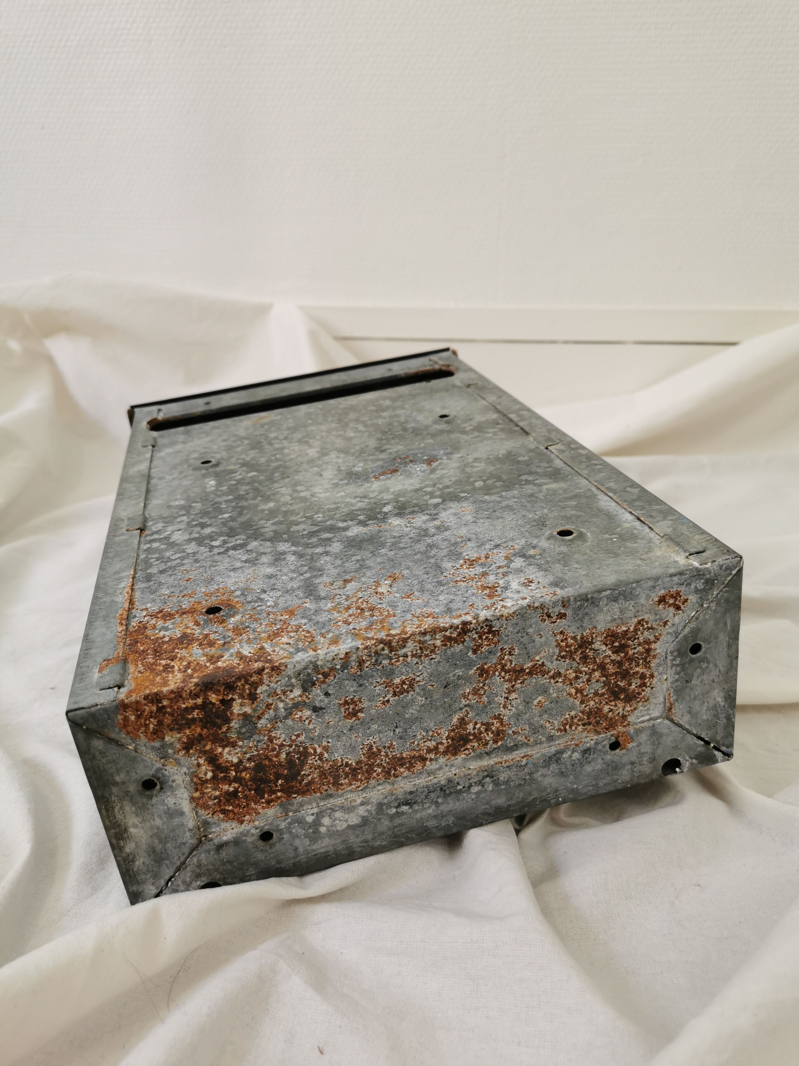 Old zinc mailbox