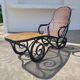 Thonet canngage lounge chair and bent beech wood circa 1900