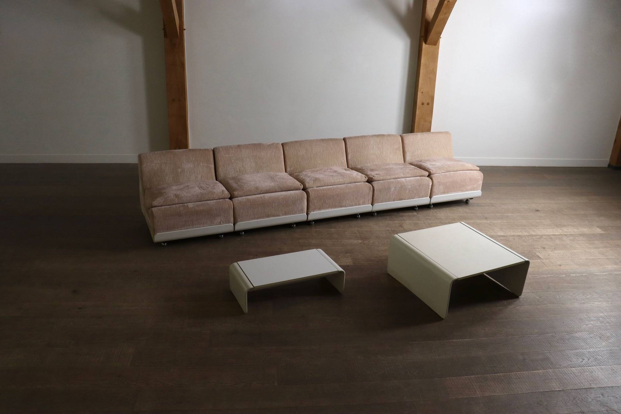 Canapé modulaire COR Orbis en velours côtelé par Luigi Colani, années 1970.