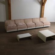 Canapé modulaire COR Orbis en velours côtelé par Luigi Colani, années 1970.