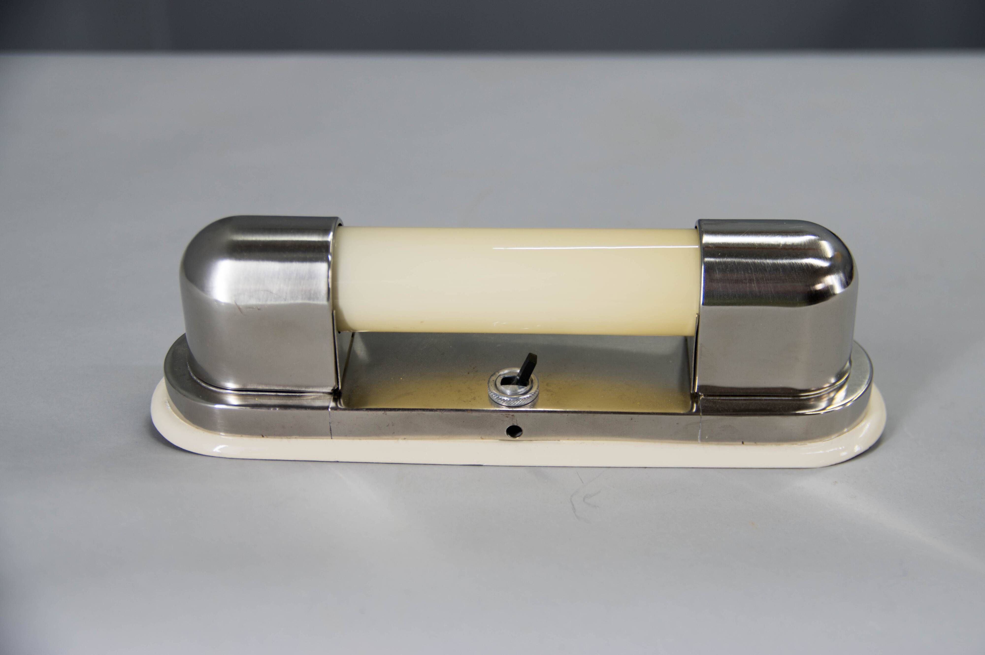 Art Deco / Functionalist / Bauhaus Wall Light, 1930s, Restored