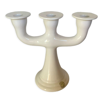 Candelabra candle holder delft wit