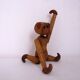 Teak monkey figurine Denmark 1970. no 2