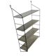 Vintage metal wall shelf/shelf/coatrack