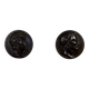 Pair of bronze medallions, Rouget de Lille and J.J. Rousseau
