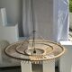 Suspension rattan saucer iron frame D:120 H:60