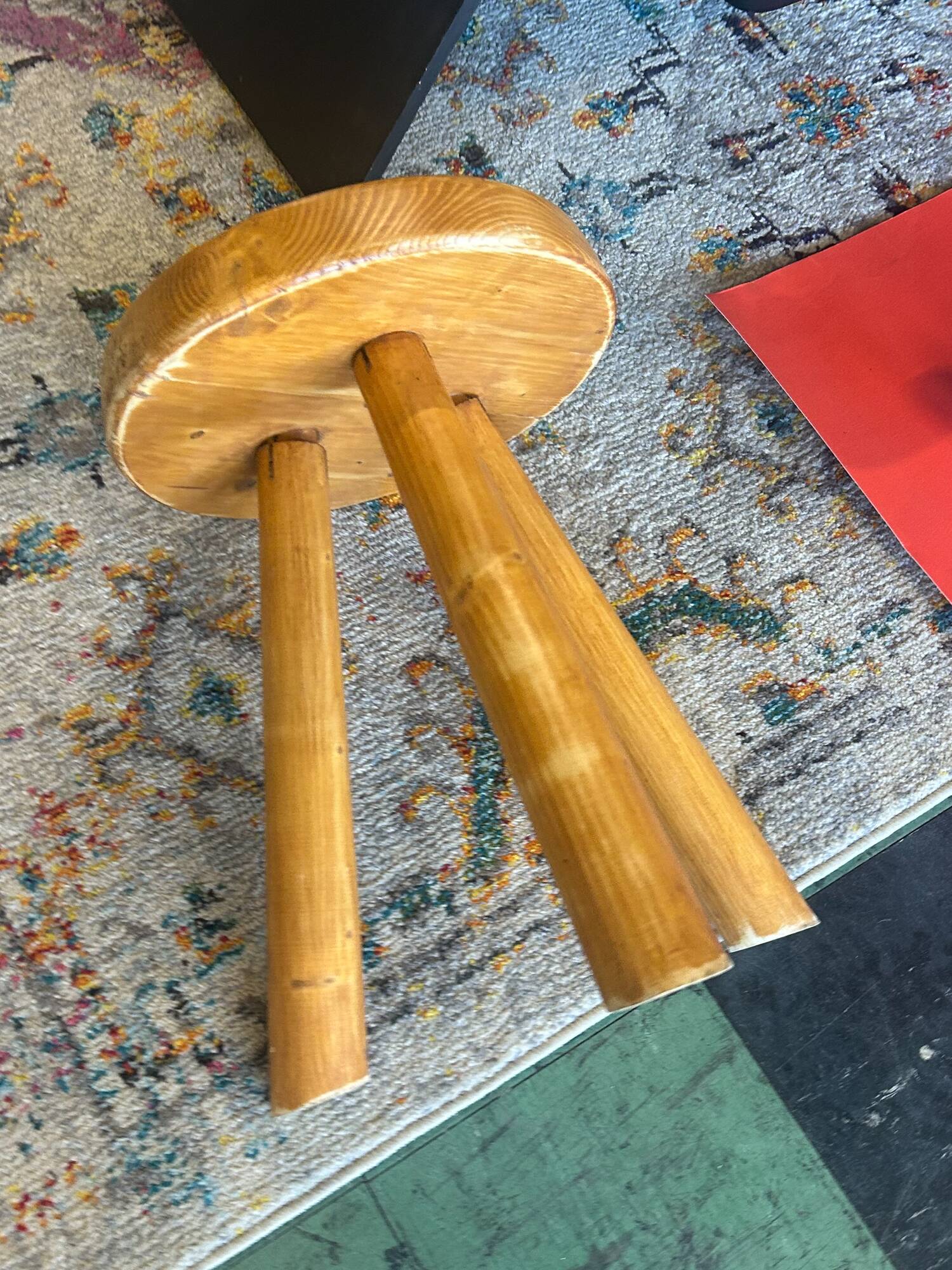 Charlotte Perriand tripod stool 1970