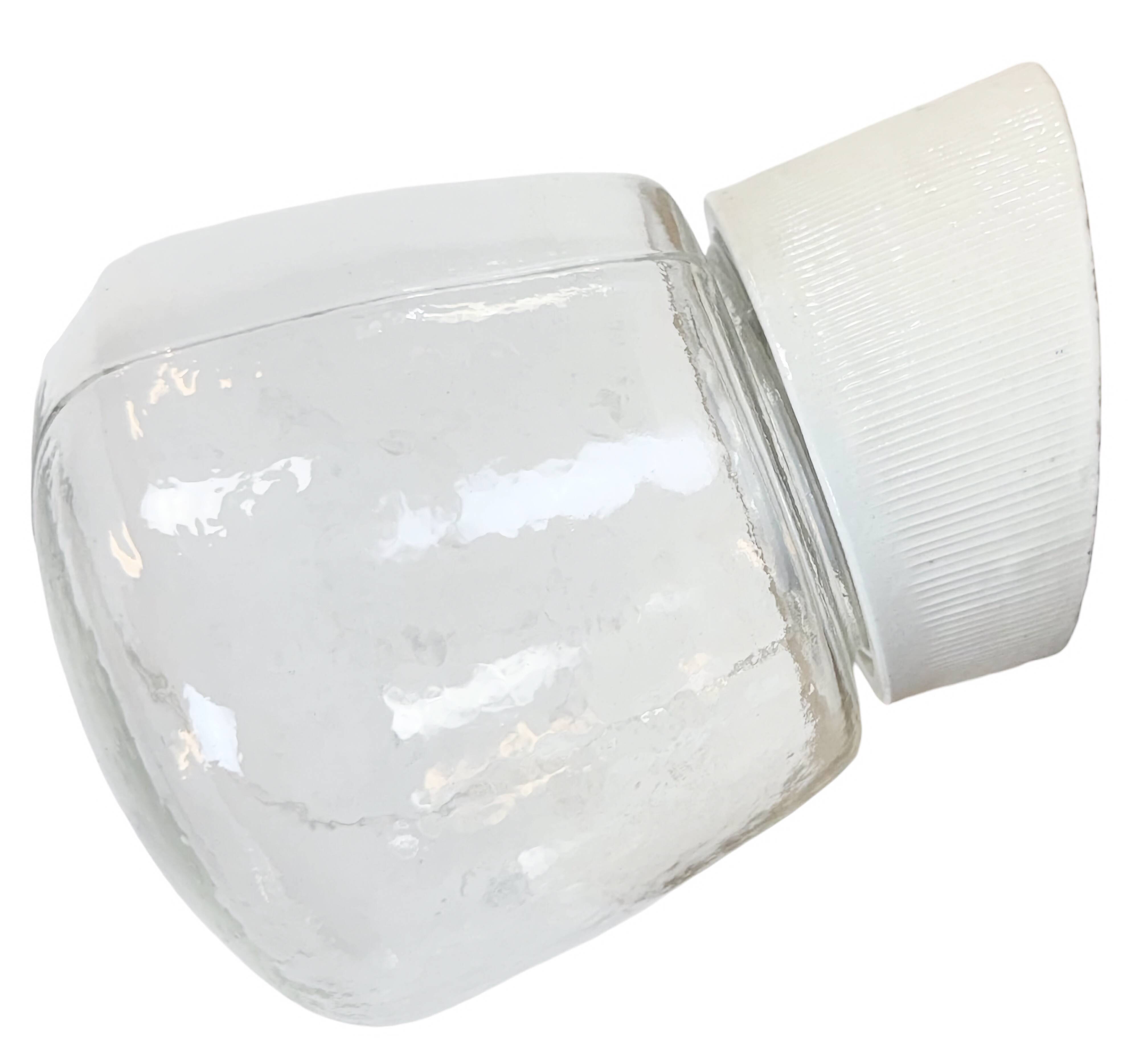 Vintage White Porcelain Wall Light, 1970s