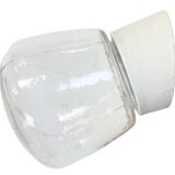 Vintage White Porcelain Wall Light, 1970s