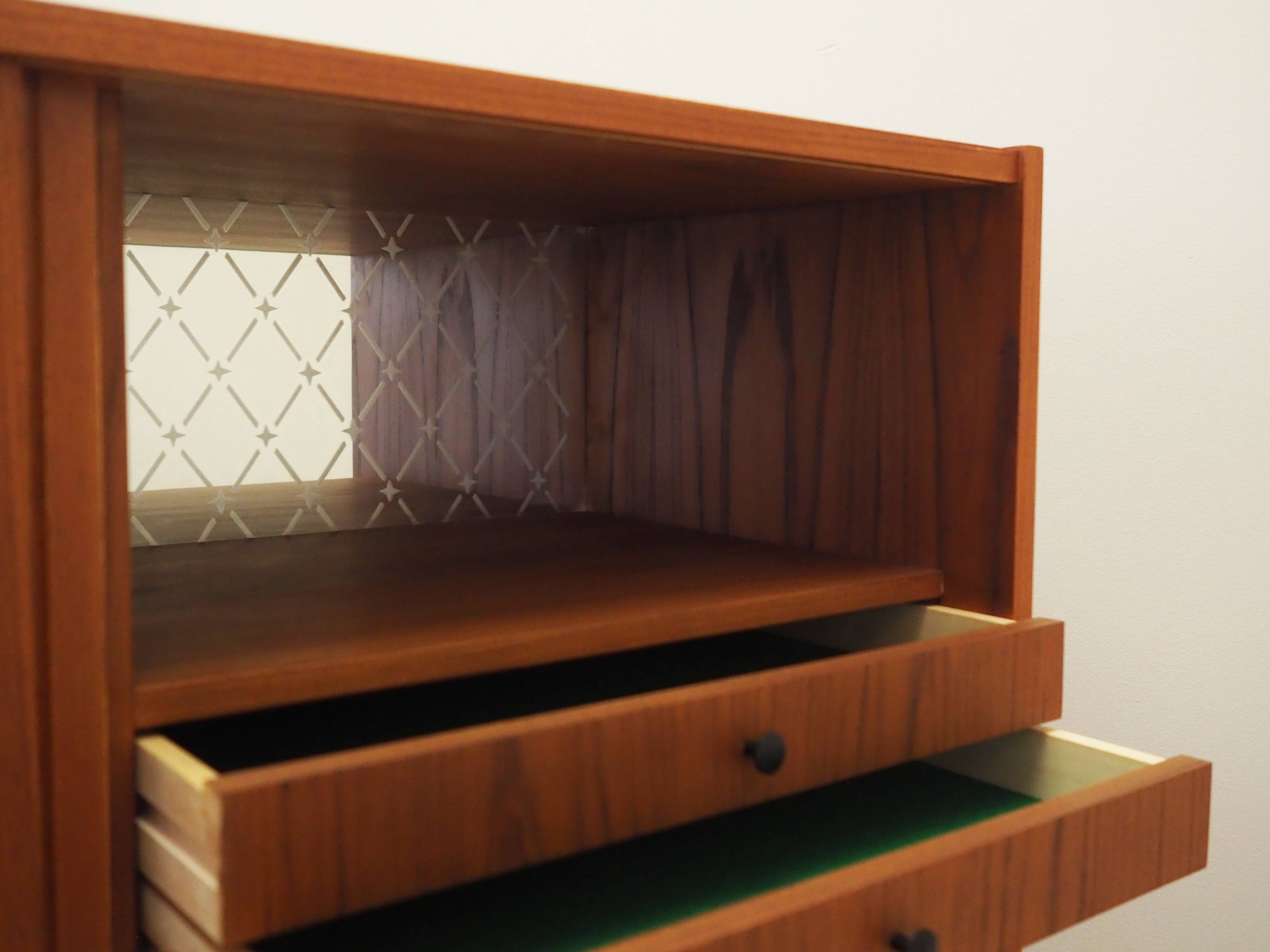 Teak sideboard, Danish design, 1970s, production: Denmark