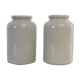 2 old sandstone pots stamped turnay paris
