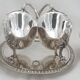 Idiot, double sauce boat + liners, Minerva silver, excellent condition, 19th century, 1.798 kg