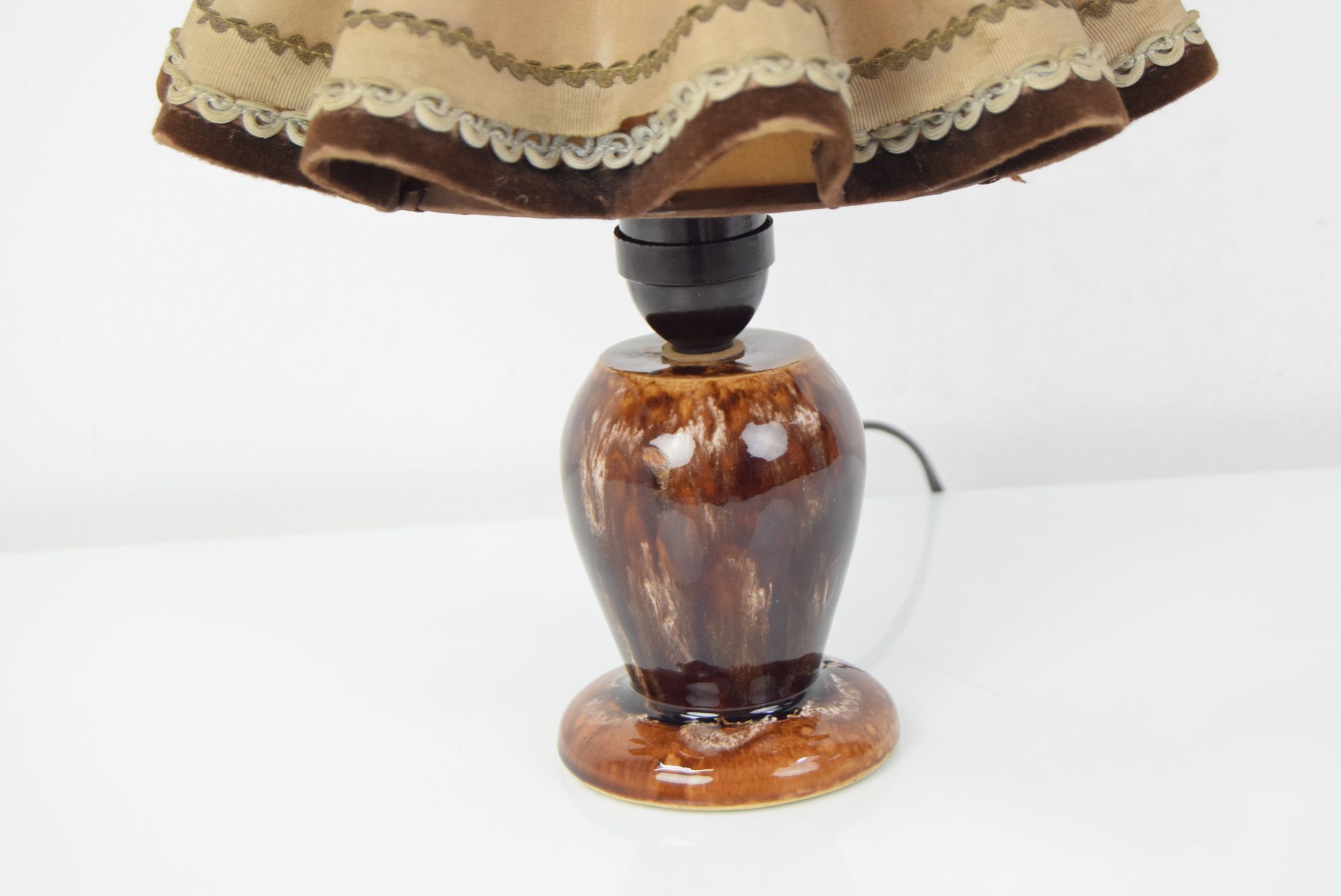 Lampe de table céramique art déco, années 1930