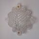 XL frosted leaf wall light, Murano glass, Italy, 1970