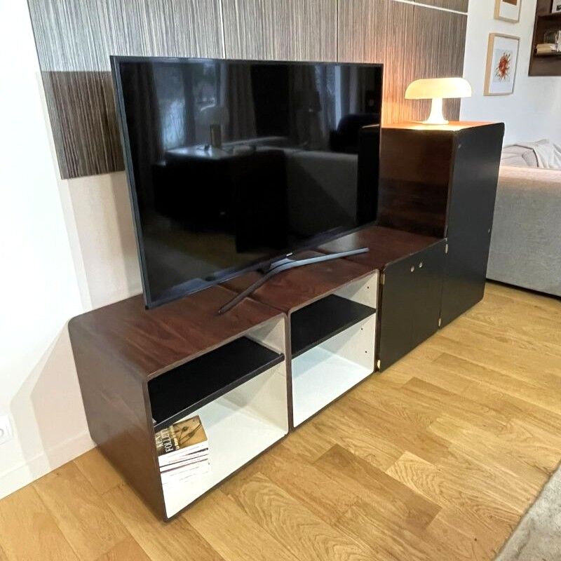 Modular enfilade Space Age vintage 1970s – 4 modules