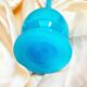 Soliflore opaline bleue
