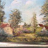 Tableau paysage signé Bertrand