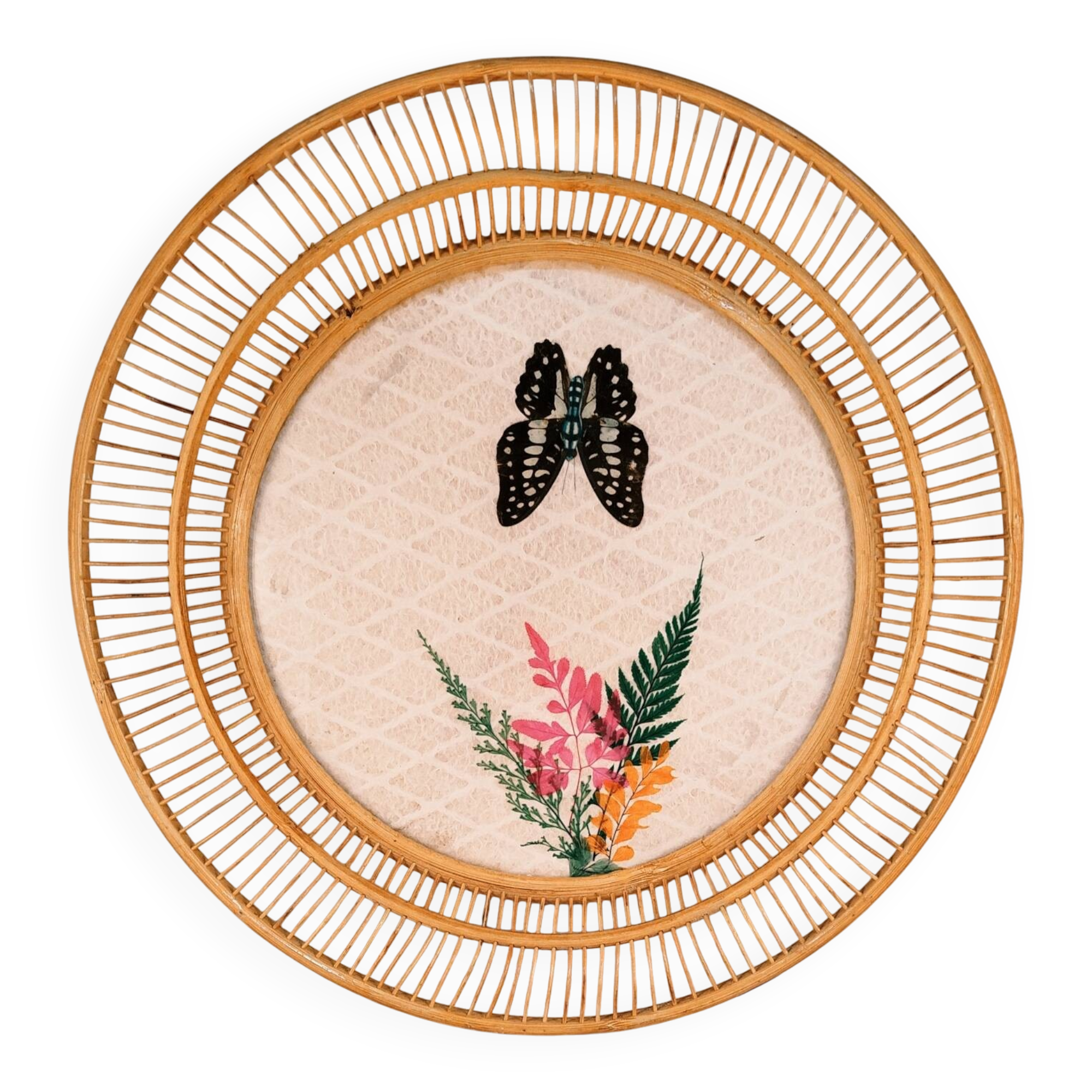 Decorative rattan tray