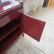 Red lacquered enfilade 1970 160cm