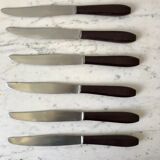 6 bakelite knives 60s-70s