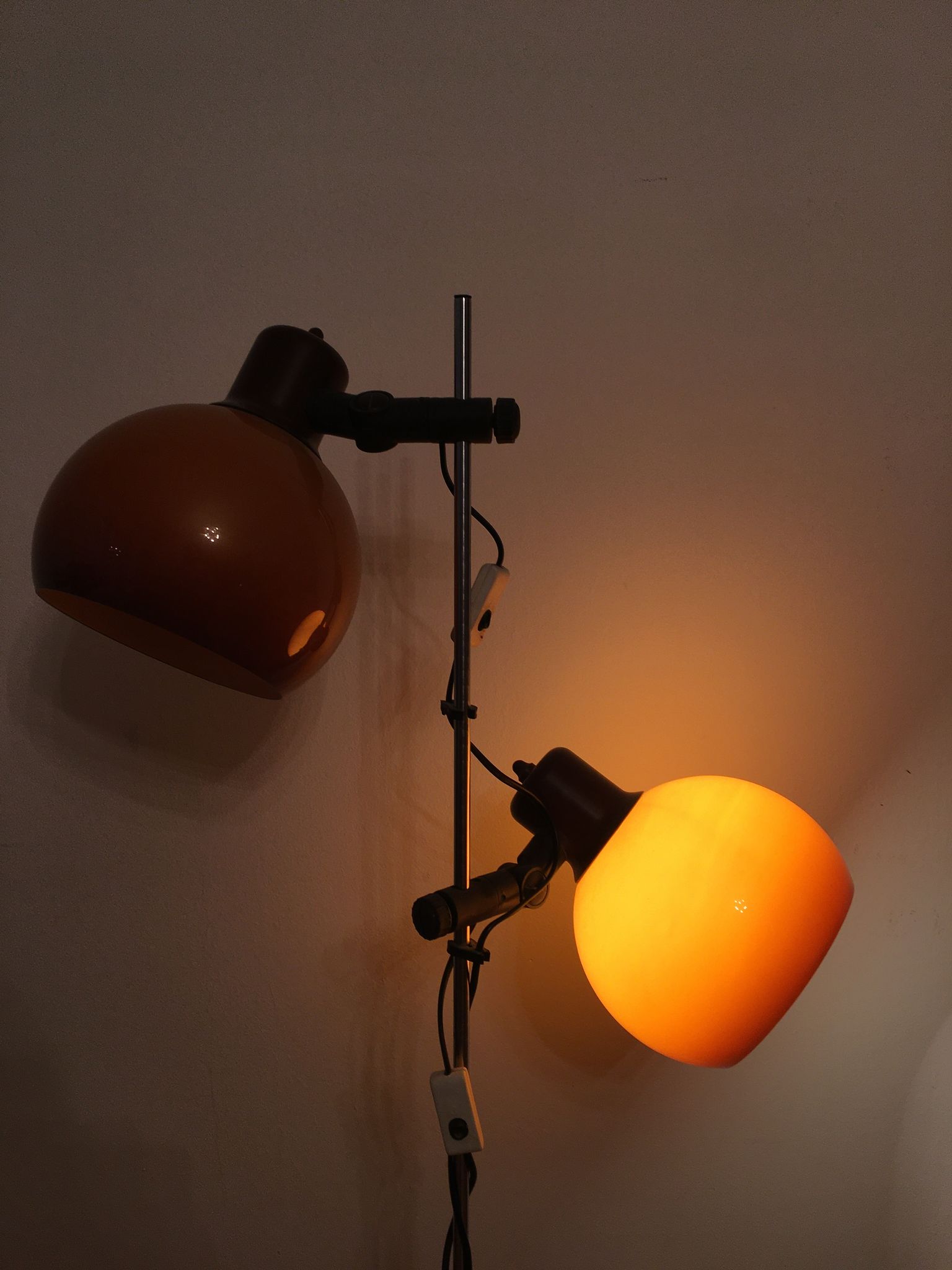 Mid-century orange floor lamp 1960