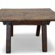 Antique brutalist coffee table in solid wood
