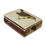 Case with porcelain matchbox