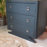 Mat black art deco dresser