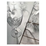 Water glasses in Cristal D'Arques compiègne model